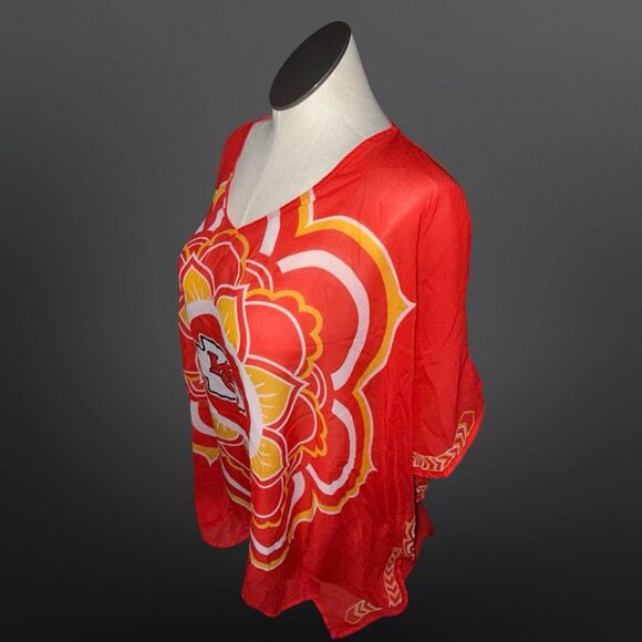 NWOT Kansas Cheifs Trace Caftan from Littlearth One Size SOLD OUT!!! - Picture 2 of 7